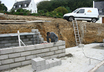Réalisation des fondations à Criquetot-sur-Longueville